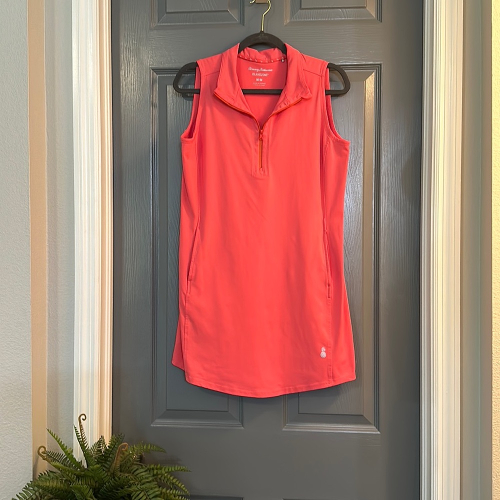 Tommy Bahama Island Zone sleeveless dress Medium Coral